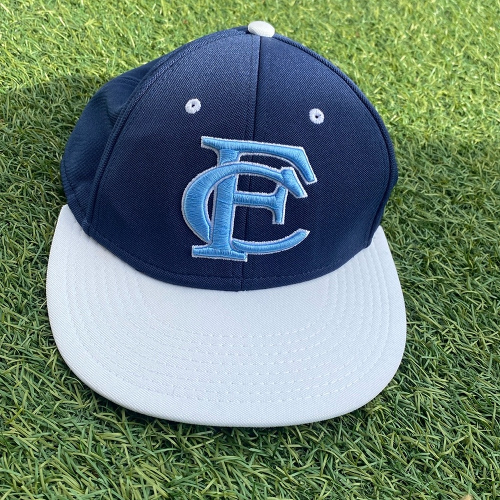 The‎ Game Pro Hat Cap Blue White Blue Big CF Logo Flex One Size Fits Most